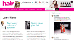 Desktop Screenshot of hairmagazine.co.uk
