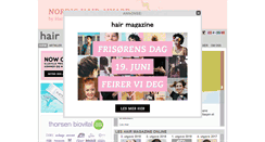 Desktop Screenshot of hairmagazine.no