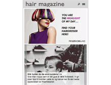 Tablet Screenshot of hairmagazine.no